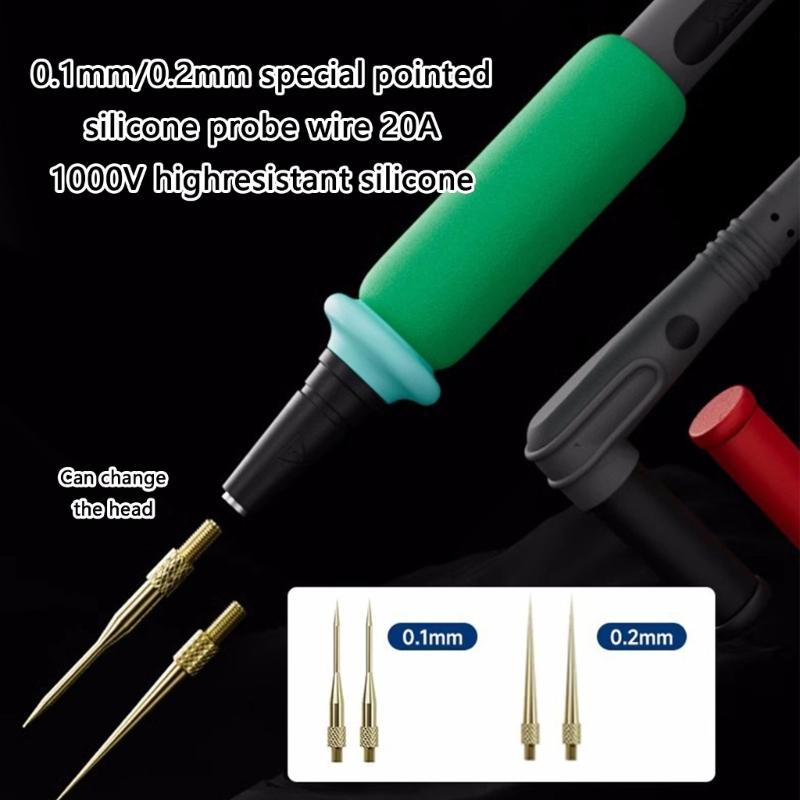 20A 1000V Multimeter Probes Multimeter Leads,Multimeter Test Leads Pen Wire Cable Comfortable Grip