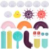 24pcs Assemble Baby Bathing Shower Track Slide Bathroom Educational Child Toy24pcs