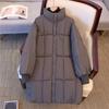 New Down Padded Clothes Women's Winter Long Padded Jackets Loose Trend Knee Padded Jackets