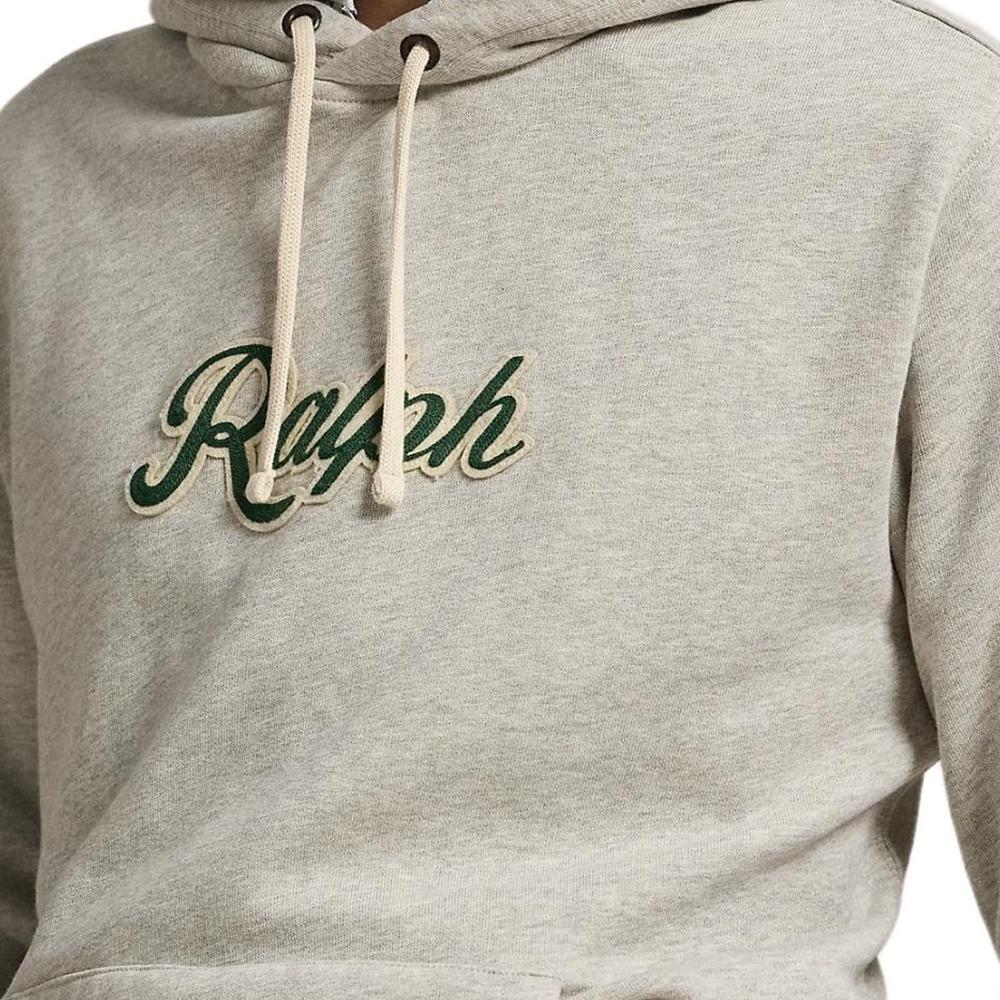 Polo Ralph Lauren Ss24 Logo Letter Print Hooded Long Sleeve Sweatshirt Men Sweatshirt Light-Floral-Gray MNPOKNI16823757-020