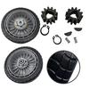 Complete Lawn Mower Wheel Set for Honda HRR216 HRS216 HRT216 Includes Front Rear Wheels Gear and Transmission Parts