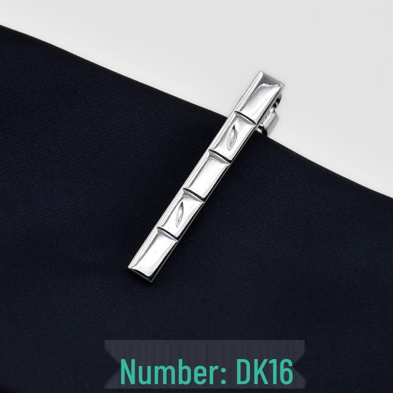 Men's 4cm Korean Style Silver Tie Clip - Suit & Shirt Accessory