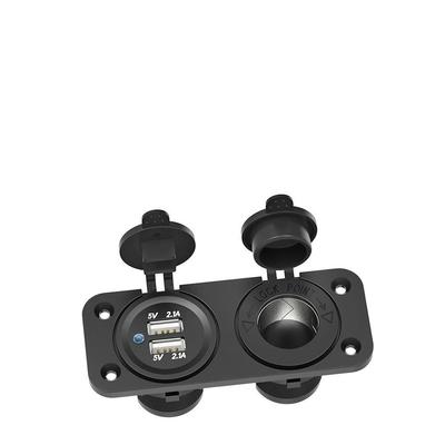 Adaptador de enchufe de encendedor de cigarrillos para coche Cargador de coche USB dual para coche Barco Motocicleta Móvil