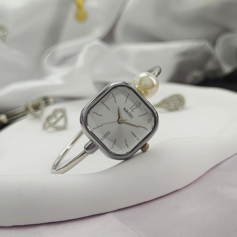 Simple Square Dial Women's Quartz Watches Open Bracelet Watch Student Wristwatch Relogio Feminino Girls Clock Gifts Dropshipping