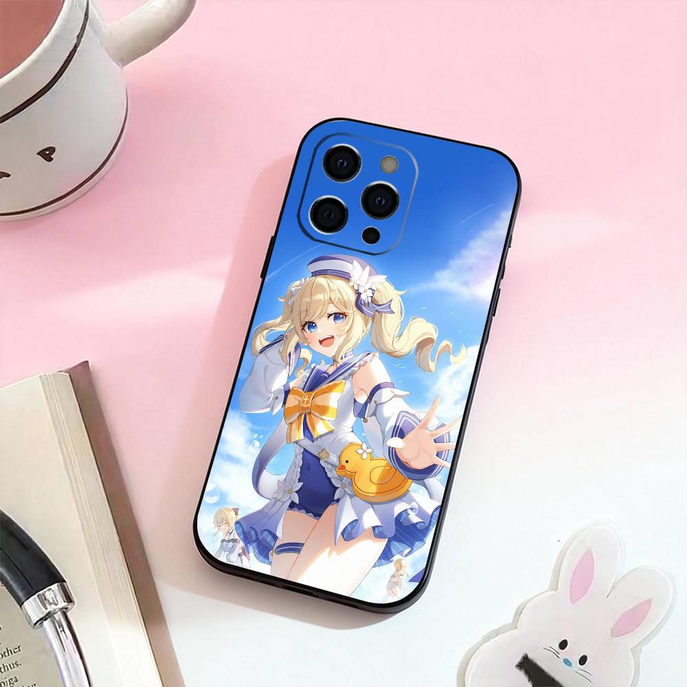 

B-Barbara Gunnhildr Phone Case For iPhone 17,16,15,14,13,12,11 Plus,Pro Max,Soft Silicone Black Cover iPhone17PRO