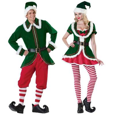 Plus Size Santa Claus Christmas Party Dress & Costume for Couples