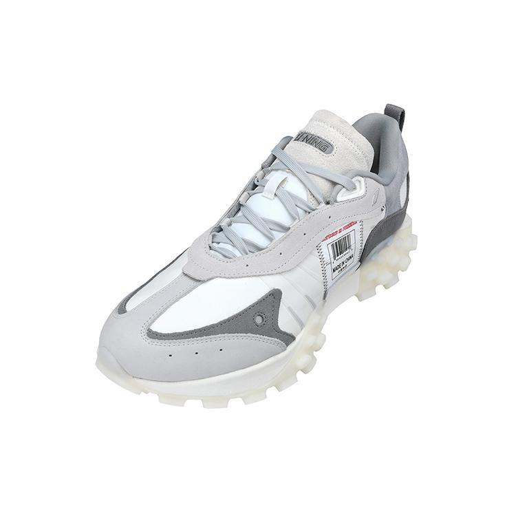 New LiNing OVERLOAD Cushioning Anti-Slip And Wear-Resistant Low-Top Sports Casual Shoes Women's Antarctic Gray AZGS034-2