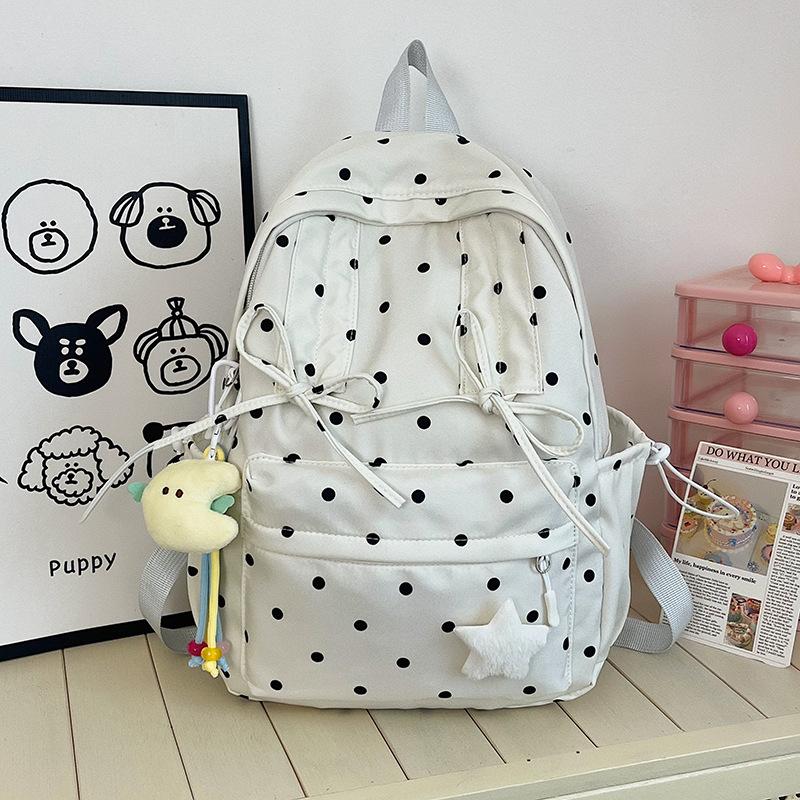 Fresh and sweet bow backpack high value sports outdoor travel bag trend cute large capacity backpack