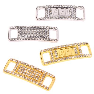2Pcs/Pair Af1 Diamond Shoe Charms  Laces Buckle Quality Metal Shoelaces Decorations Buckles Shoes Accessories