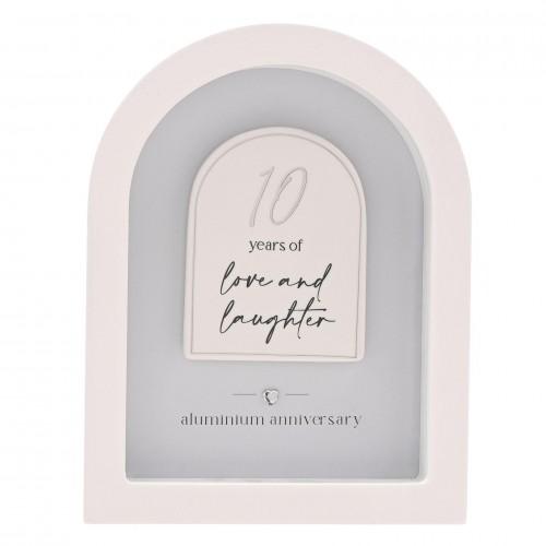 Amore Arch Plaque 18cm - 10 Years