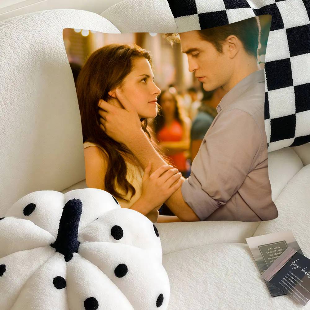 The Twilight Saga Edward Cullen Pillow Case Fashion Square Pillowcase Bedroom Sofa Room Ins Decoration Leisure