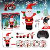 Christmas Inflatable Santa Claus Toy 2.4GHZ Rechargeable RC Electric Walking Santa Claus Electric Children Remote Control Toy