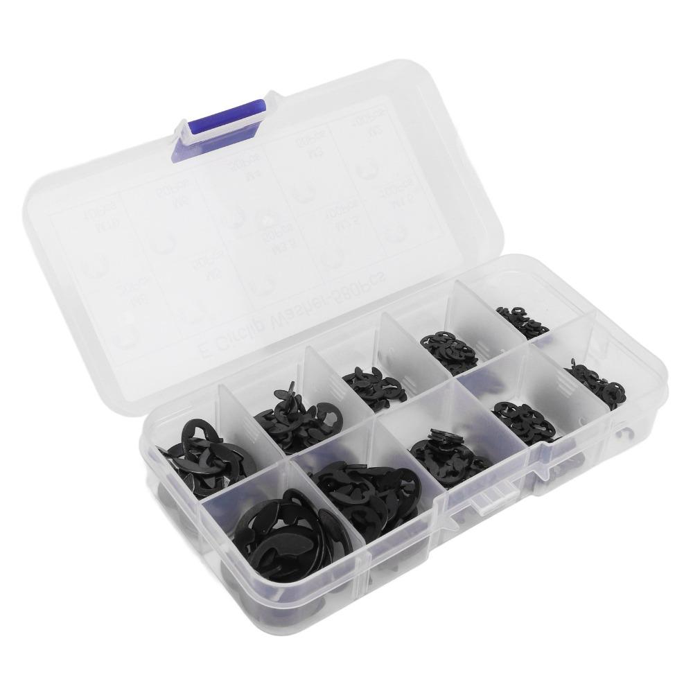 580pcs M1.5-M10 Circlip Washer Assortment Manganese Steel Retaining Rings Machinery