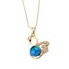 Catena di Estensione Decorativa Elegante Termocromica Collana con Ciondolo a Forma di Cigno da Donna Ragazza Accessori Moda Clavicola