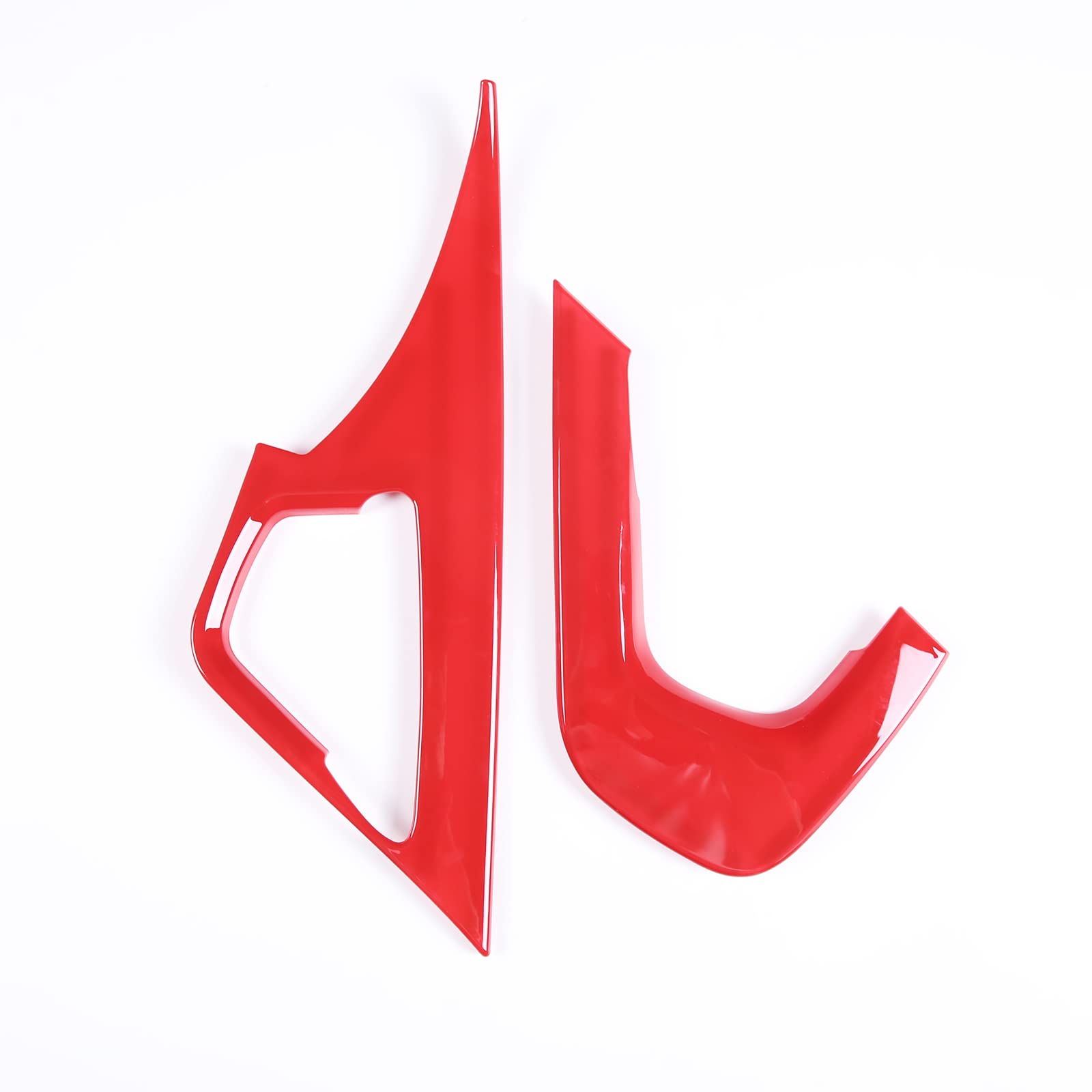 

Sekhyna Center Armrest Cover Trim ABS 2 Pieces for Corvette C7 Stingray Center Console Armrest Cover Trim Molding Accessories 2014-2019 (Sport Red)