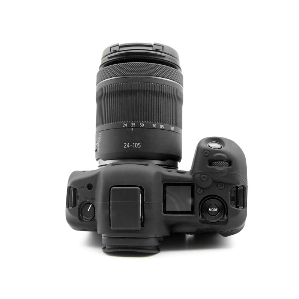 kinokoo Digital Camera EOSR5 Case, eos r5 Case, EOSR5 Cover, r5 Silicone Cover A (Black)