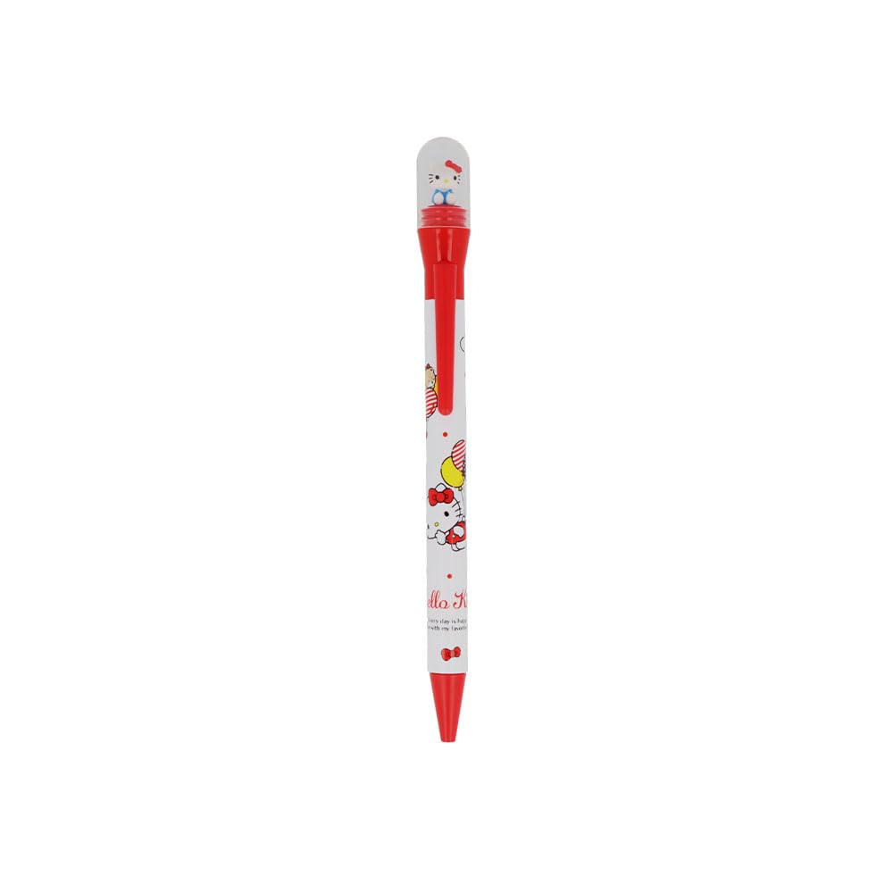 Sunstar Bungu Sanrio Character Ballpoint Pen Mascot Kuru Dome Hello Kitty