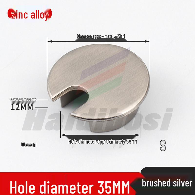 Desktop Cable Management Grommet Cover – Round Hole Sealing & Decoration