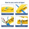 Stripping Function Network Cable Tool Cutting Function 4-In-1 Tool Stripping Tool  STP Cable