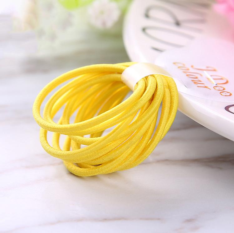 100PCS/bags  2mm Diameter 3cm  Kids Nylon Elastic Hair Bands Ponytail Holder Rope Elasticity Hair Ties for DIY Hair Accessories