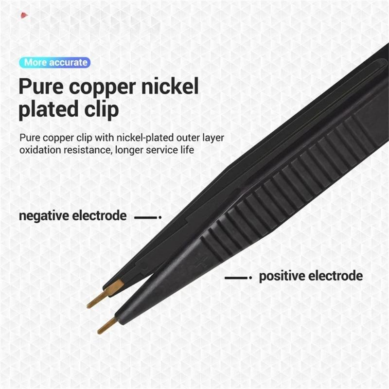 Capacitor Clamp Detector Wire Test Lead Clamp LCR Universal Capacitor Resistor Multimeter Accessories Convenient and Practical