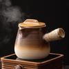 Stove-Side Tea Pot Set: Outdoor Tea Brewer, Baking Milk Tea Pot, Charcoal Grill Stove, Open Flame Clay Pot