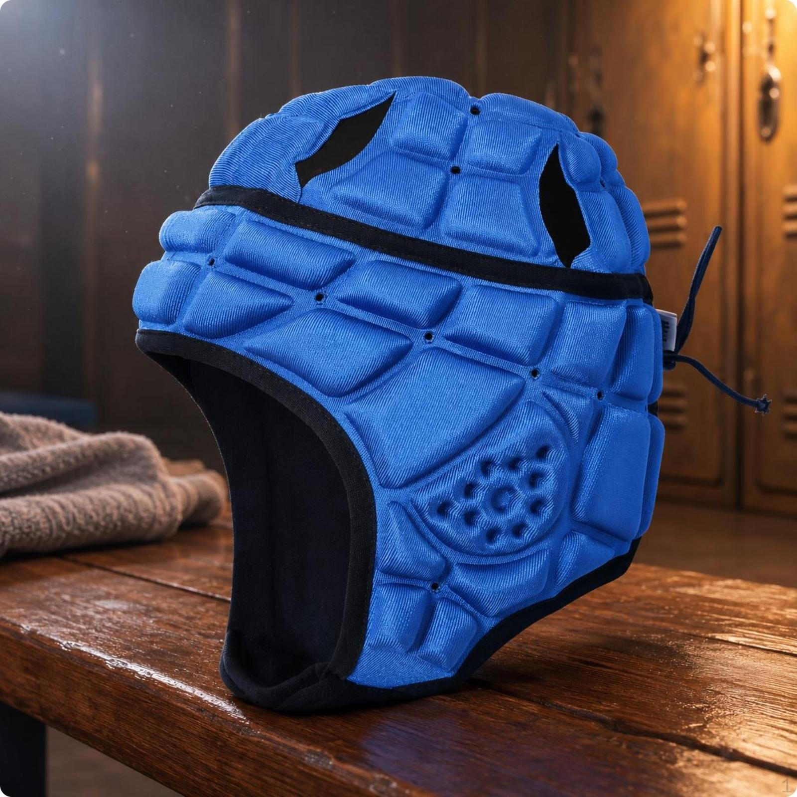 OpenFace Sports Headgear Adjustable Chin Strap Padded Helmet Shell Rear Lace Adjustment Foam