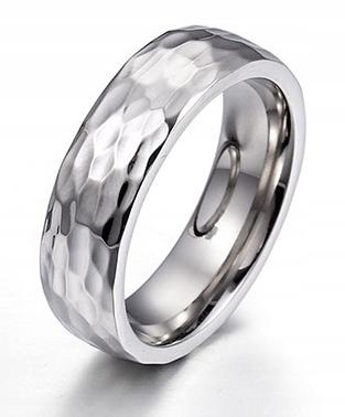 Silver Wedding Ring 316L Steel S.19