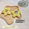 Adorable Cartoon White Goose Plush Brooch - DIY Accessory for Clothing, Shoes, and Socks