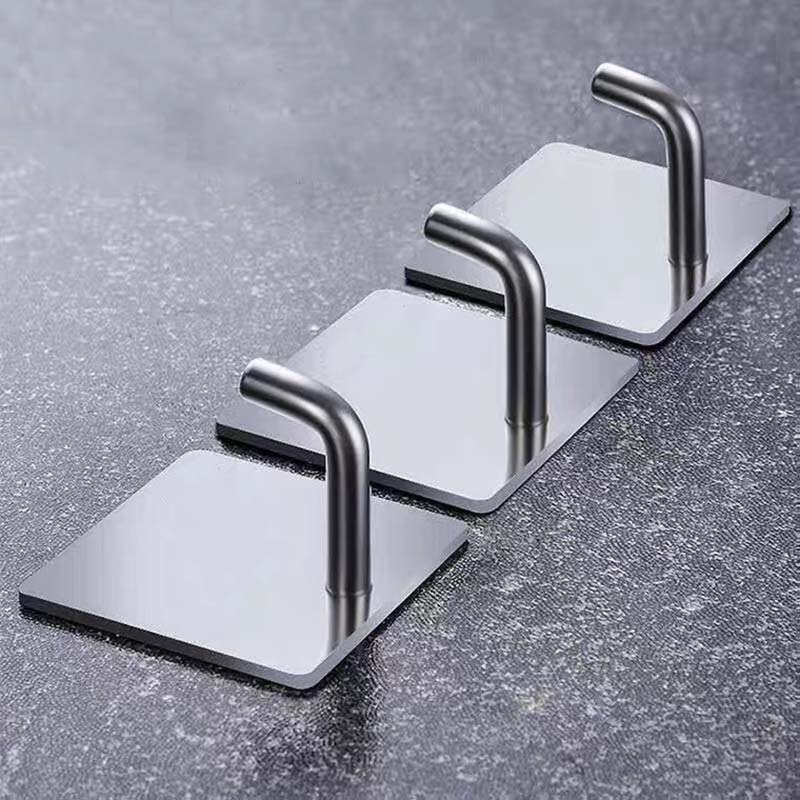 1pc Stainless Steel Wall Hook Wall Mounted Towel Rack Multipurpose Hanger For Towel Clothes Coat Key Bathroom Accessories