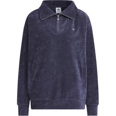 Originals Cozy Zip Crew Sweatshirt Women Sweatshirts Dark-Blue JM8061