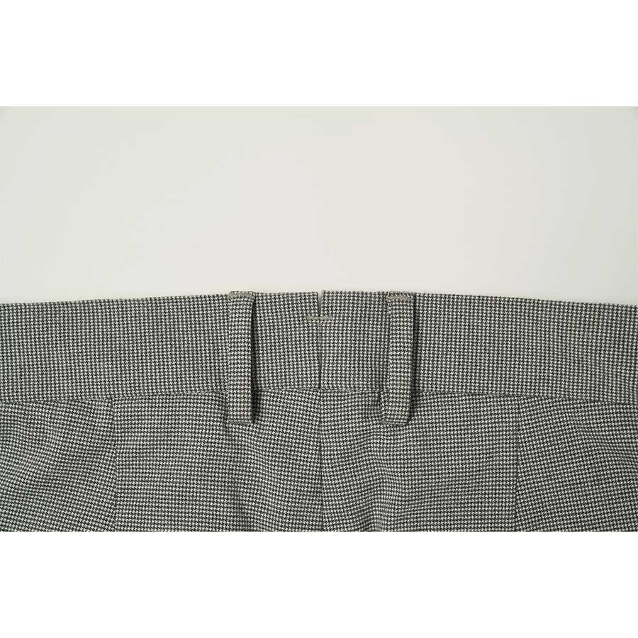 BLACKBROWN Side Adjust Houndstooth Check Pants [Light Gray]