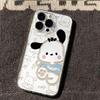 Hello Kitty & Pachacco Drop-Proof Phone Case for Apple 14 Pro/15 Plus/17 Pro Max/X - Cross-Border Couples Edition