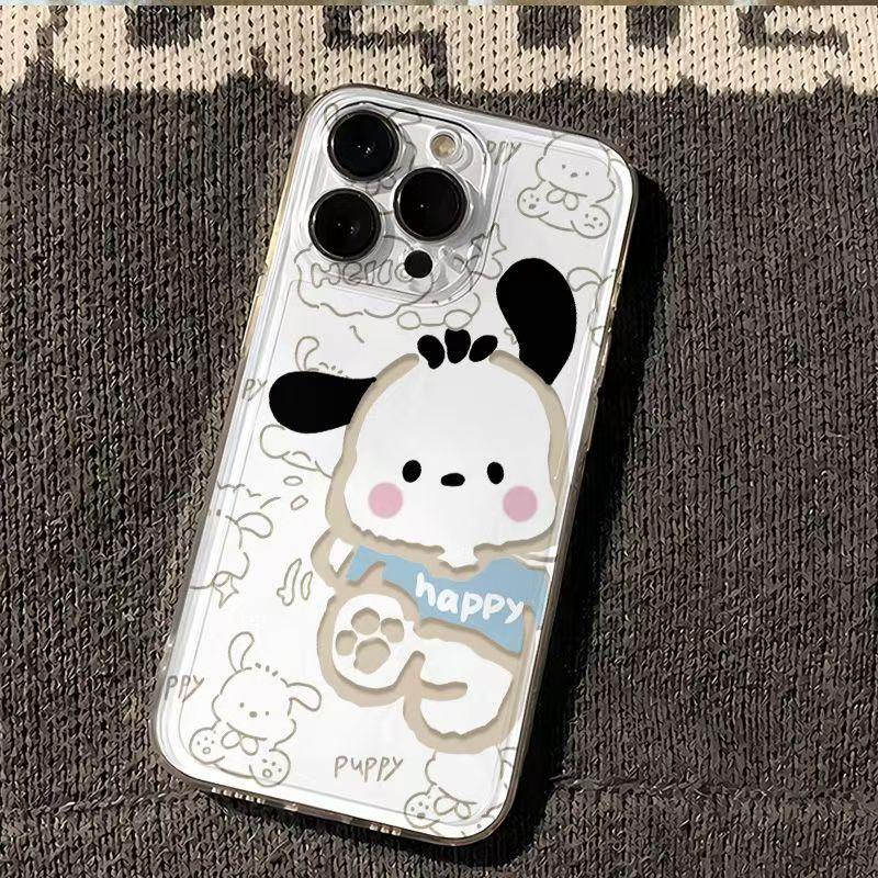 

Hello Kitty & Pachacco Drop-Proof Phone Case for Apple 14 Pro/15 Plus/17 Pro Max/X - Cross-Border Couples Edition iPhone 15 Pro