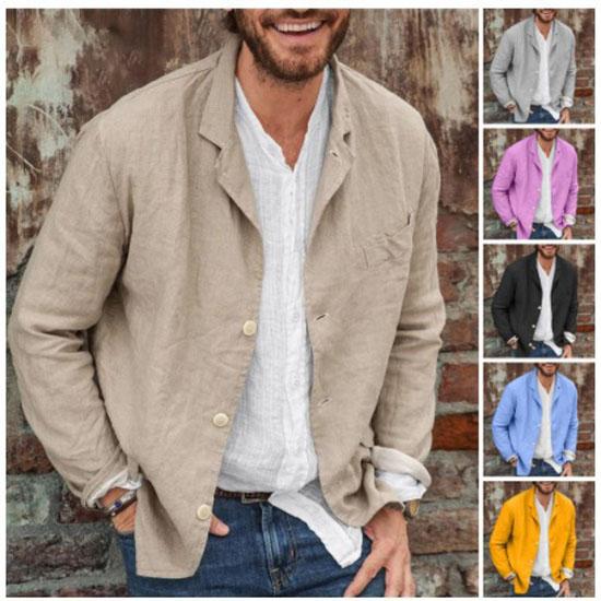 Mens Fashion Casual Solid Color Cotton Shirt Loose Lapel Long Sleeved Leisure Breathable All Top With Mens Casual T Shirts