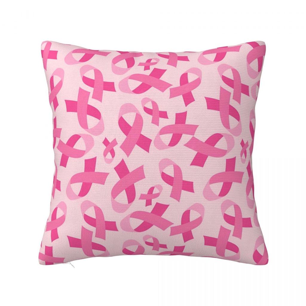 Tackle Breast Cancer Football Pillowcase Polyester Cushion Cover Gift Pillow Case Cover Home Zipper 40X40cm