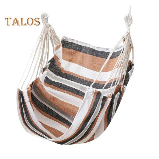 Hammock Chair Foldable Heavy Duty Lightweight Portable Handmade Cotton Weave Indoor Outdoor Garden Tree Hanging Swing Chair Seat