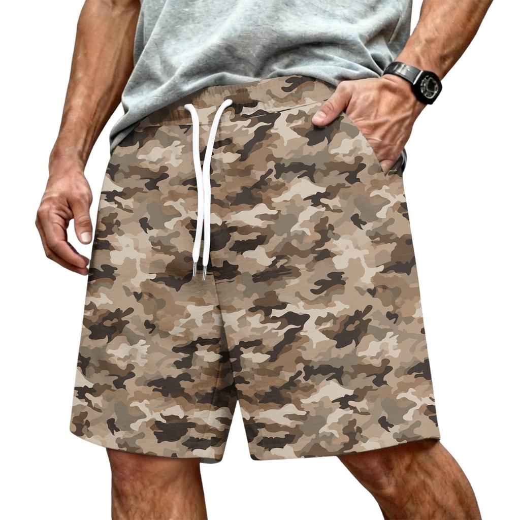 Men's Athletic Shorts with Elastic Drawstring Waist - Lightweight Summer Workout Shorts for Running, Gym, Training, and Sports