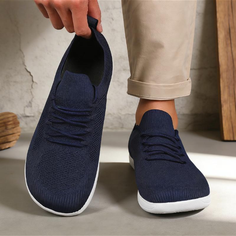 Unisex Barefoot Wide Toe Shoes Women Men Breathable Mesh Minimalist Sneakers Slip On Walking Shoes Male Outdoor Casual Shoes Men