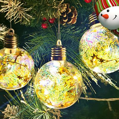 Christmas Ornament LED Light Balls Soft Ambient Glow Shatterproof PVC Holiday Lights Festive Lighted