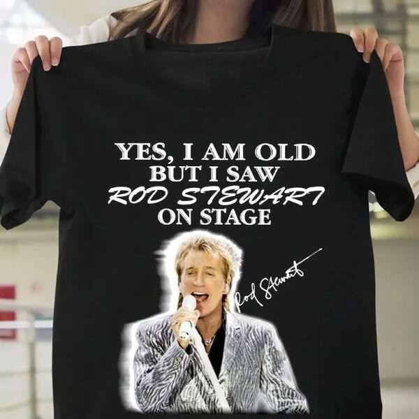 

Футболка Rod Stewart На сцене Музыка Черная Унисекс Все размеры Подарок для фаната Унисекс Футболка XXL