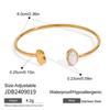 Stainless Steel Bangle Bracelet for Women 18K Gold Color Plated Bracelet Women's Jewelry 18K PVD Plated Bracelets and Bangles