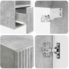 Bathroom Furniture Set 5 pcs Concrete Grey 33 x 34.5 x 160 cm