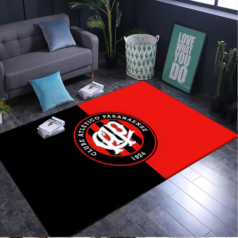 1PC rug Atletico Paranaense Crest Carpet, Chair Rug,Area Rug for Office Bedroom living rooms bedroom, Doormat decor Christmas fan gifts