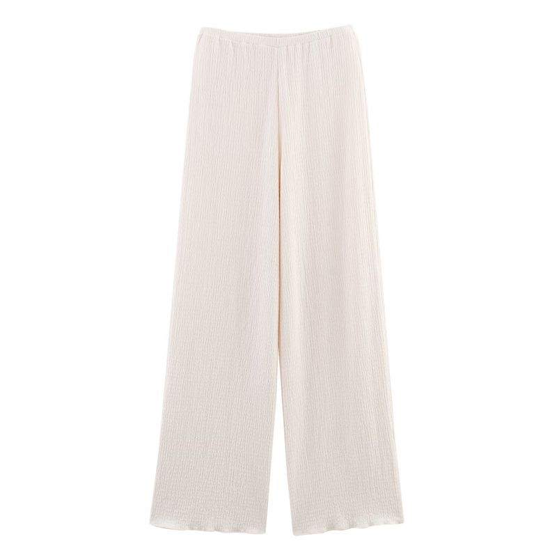 Zbzr Spring New Women Clothes Western Style Asymmetric Hanging Neck Top Draping Pants 0347302 0347303