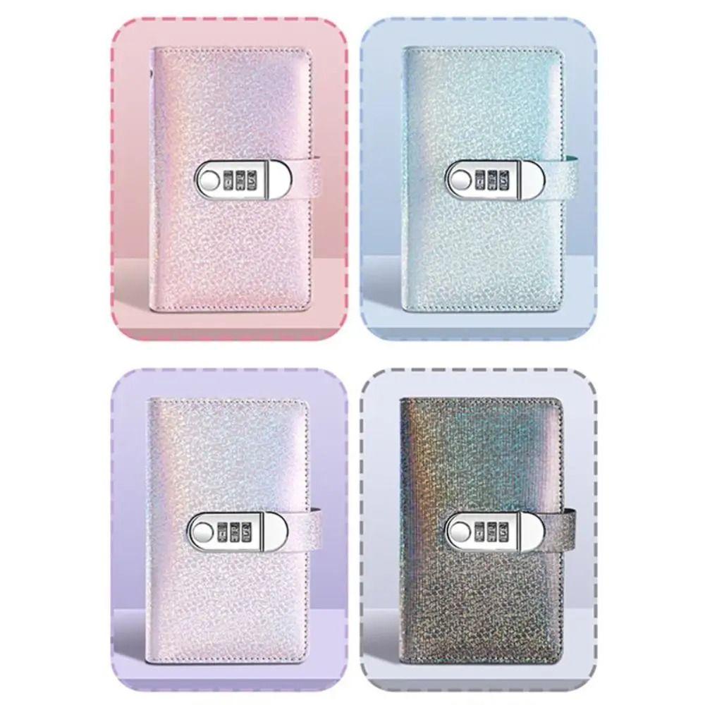 PU Leather Cover Password Lock Saving Notebook Budgeting Education Book  Financial Literacy