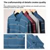 Striped Long-Sleeved Shirt Spring and Autumn Middle-Aged Men's T-shirt Loose Casual Dad Wear T-shirt Undershirt Top