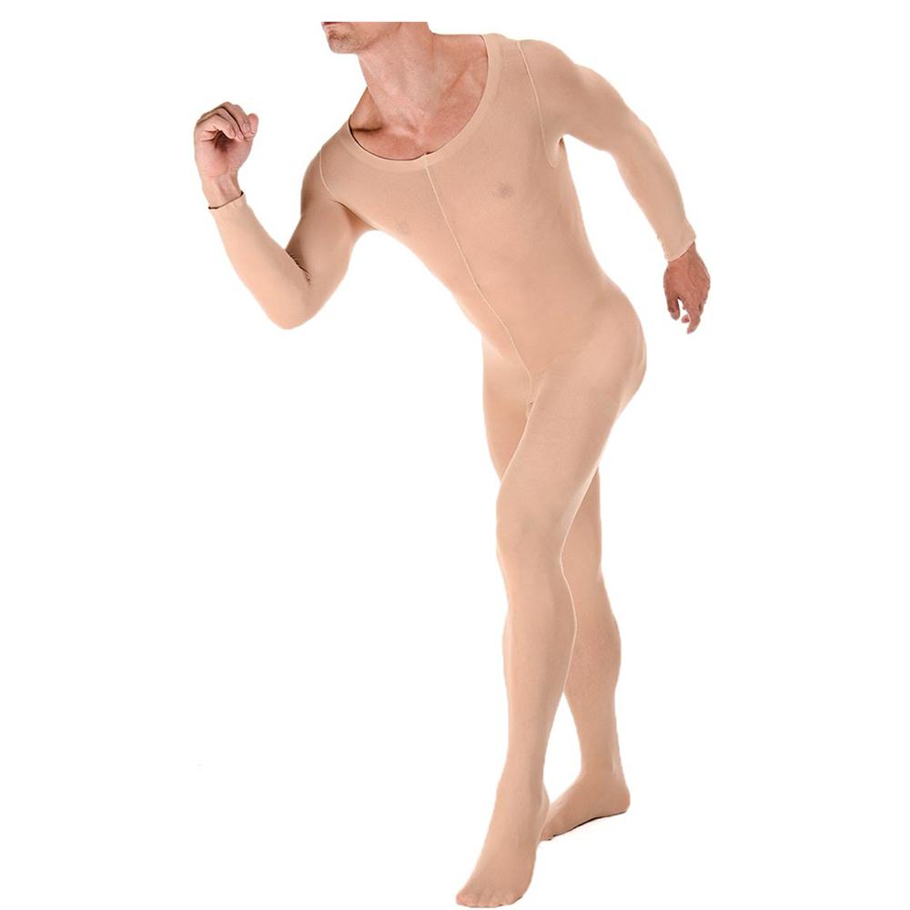 Sexy spodní prádlo porno Exotické body Sexy celotělové punčochy Sissy mužské tělové punčochy Muži Ultratenký popruh Hedvábné spodní prádlo