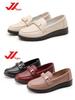 2025 New Spring & Autumn Non-Slip Soft Sole Leather Shoes for Middle-Aged & Elderly Women