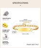 Gold Plated Customzied ID Bracelet Baby Gift, Personalized Figaro Chain Name Bracelets For Kids Newborn Toddler Child Girl Boy